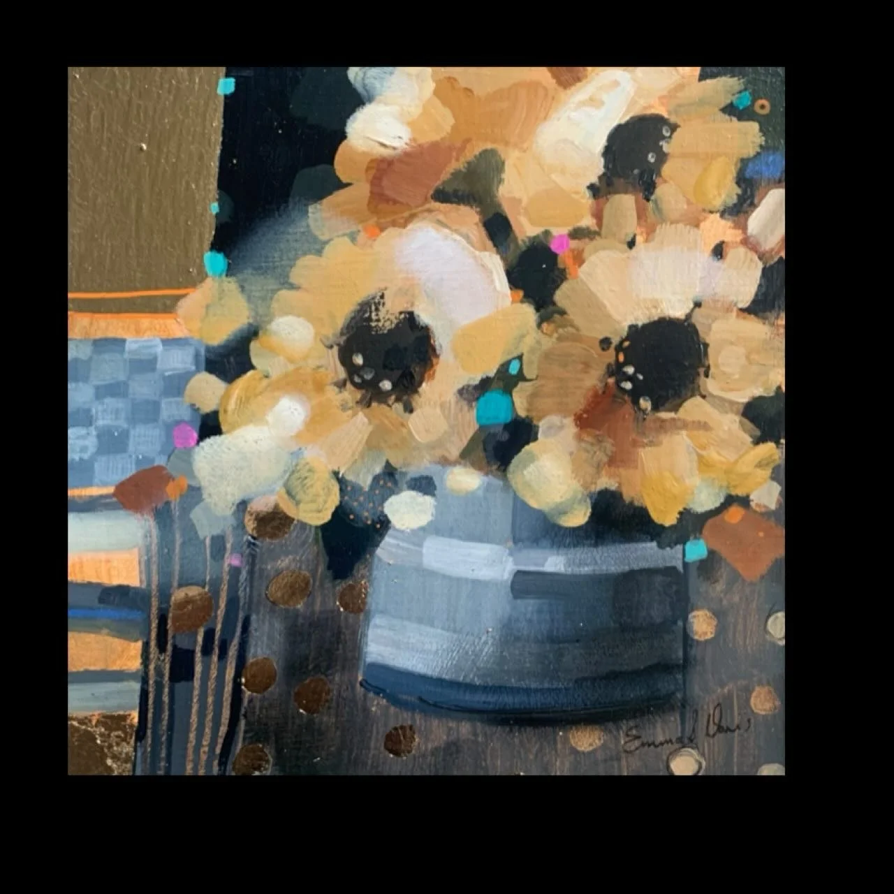 🌟 FOR SALE 🌟 
Framed and now available. Popping on here before it goes on the website. 
&lsquo;Towards the Sun&rsquo; 
8&rdquo; x 8&rdquo; oil and gold leaf. 
Framed size 16&rdquo; x 16&rdquo; 
www.emmasdavisartist.co.uk
.
.
.
#emmasdavisartist #em