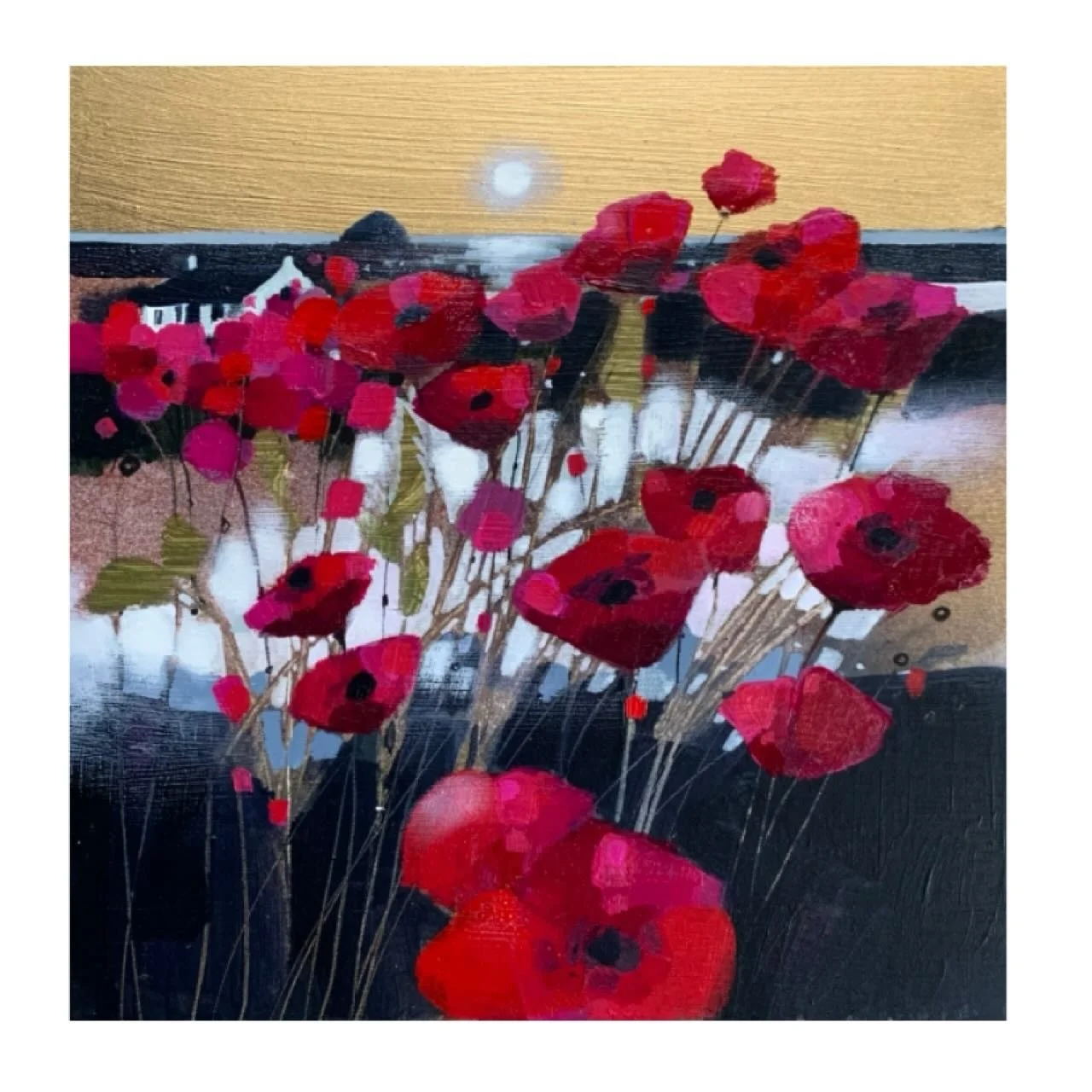 &lsquo;Poppies &amp; Granite&rsquo;
So, this is Ailsa Craig in the distance. The granite from here is used to make all curling stones. For those of you watching the @winterolympics2026 you will see lots of little pieces of Ailsa Craig sliding along t