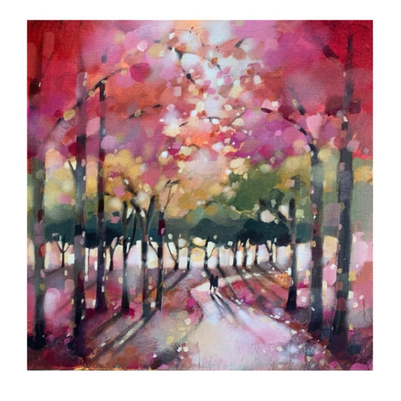 &lsquo;The Path We Share&rsquo;
Happy Lunar New Year, wishing you a bright path ahead. 
This painting is a reminder that the most meaningful journeys are shared.
www.emmasdavisartist.co.uk
.
.
.
#emmasdavisartist #scottishart #lunarnewyear #artwork #