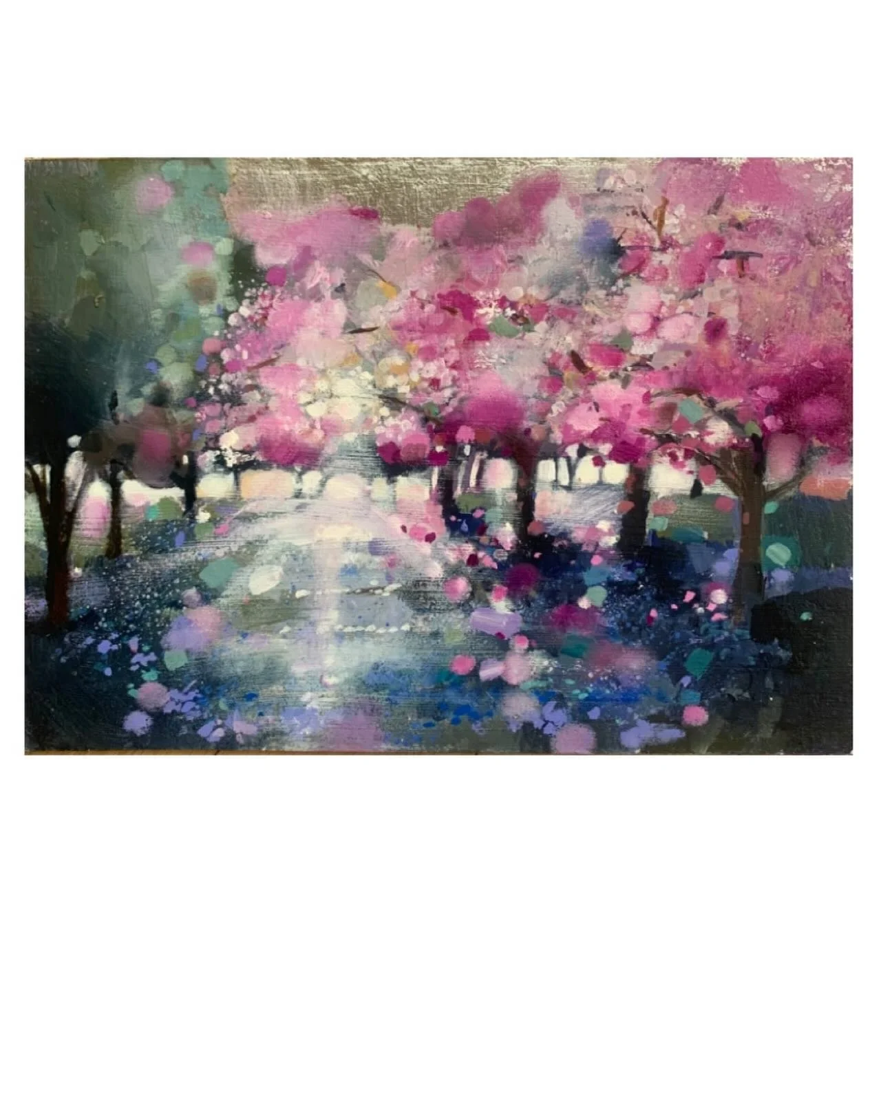 Love in Nature&rsquo;s Confetti
9&rdquo; x 13&rdquo; oil with silver leaf. Framed size approx 16&rdquo; x 20&rdquo; 
www.emmasdavisartist.co.uk
.
.
.
#emmasdavisartist #blossomtreeart #blossom #contemporaryart #scottishart 
www.emmasdavisartist.co.uk