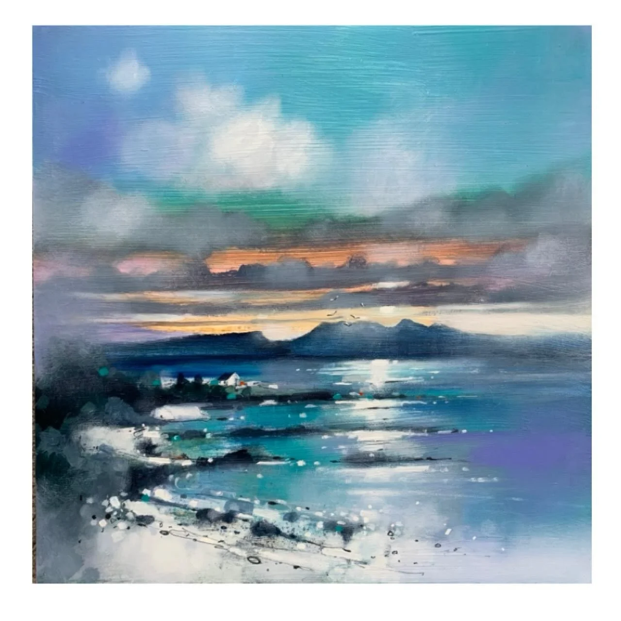 &lsquo;Triagh Beach, Arisaig&rsquo; 
16&rdquo; x 16&rdquo; oil on gesso panel 
Framed size 24&rdquo; x 24&rdquo; 
www.emmasdavisartist.co.uk
.
.
.
#emmasdavisartist #triaghbeach #arisaig #contemporyart #mallaig