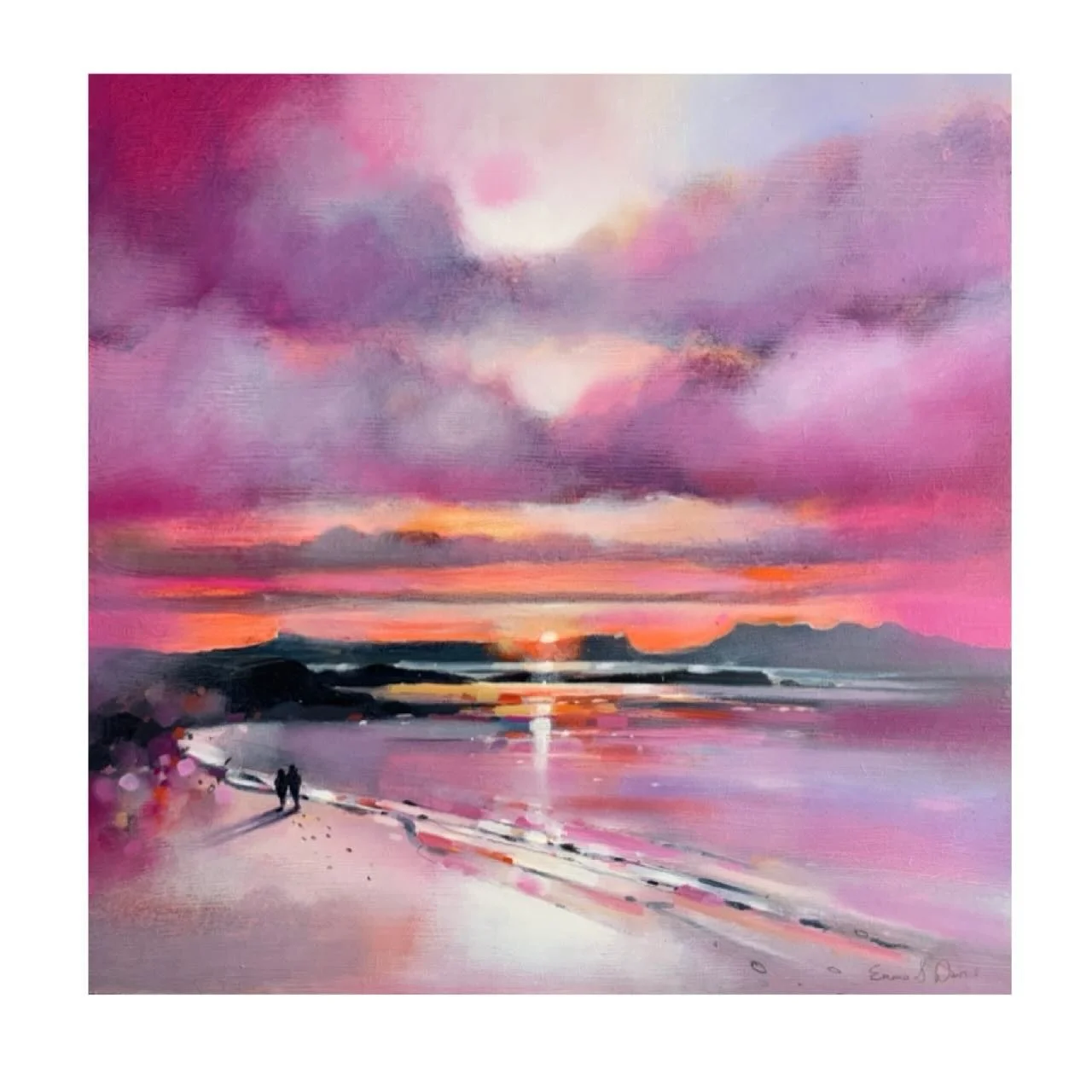 &lsquo;Walk With Me, Camusdarach&rsquo; 
14&rdquo; x 14&rdquo; oil on gesso panel 
Framed size approx 23&rdquo; x 23&rdquo; 
www.emmasdavisartist.co.uk 
.
.
.
#emmasdavisartist #emmadavis #camusdarach #arisaig #scottishart