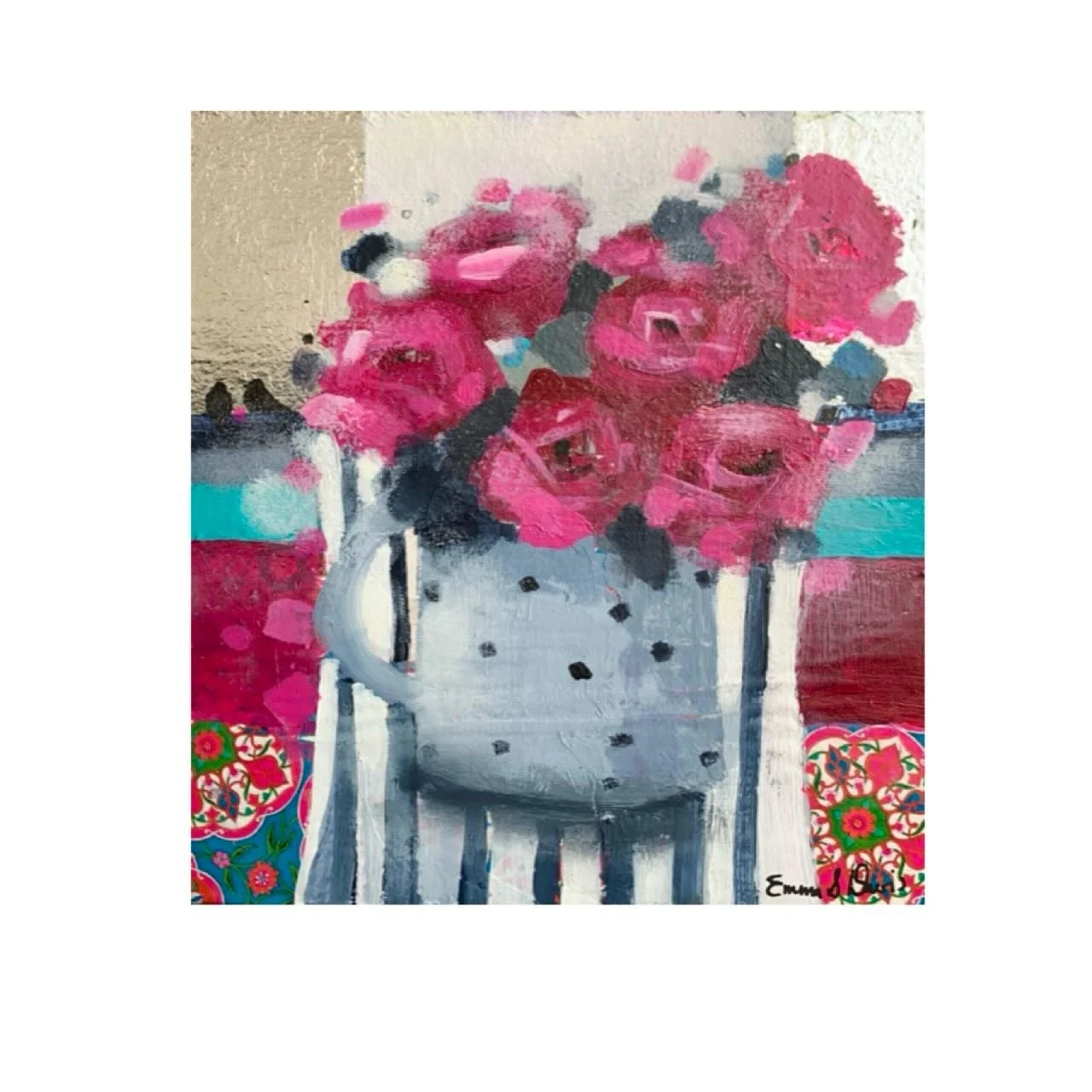 &lsquo;Forever, My Love&rsquo;

Mixed media with silver leaf

Little 6&rdquo; x 6&rdquo; (framed size 14&rdquo;x 14&rdquo; approx) will be added to website soon. 
www.emmasdavisartist.co.uk
.
.
.
#emmasdavisartist #stilllife #love #contemporaryart #s