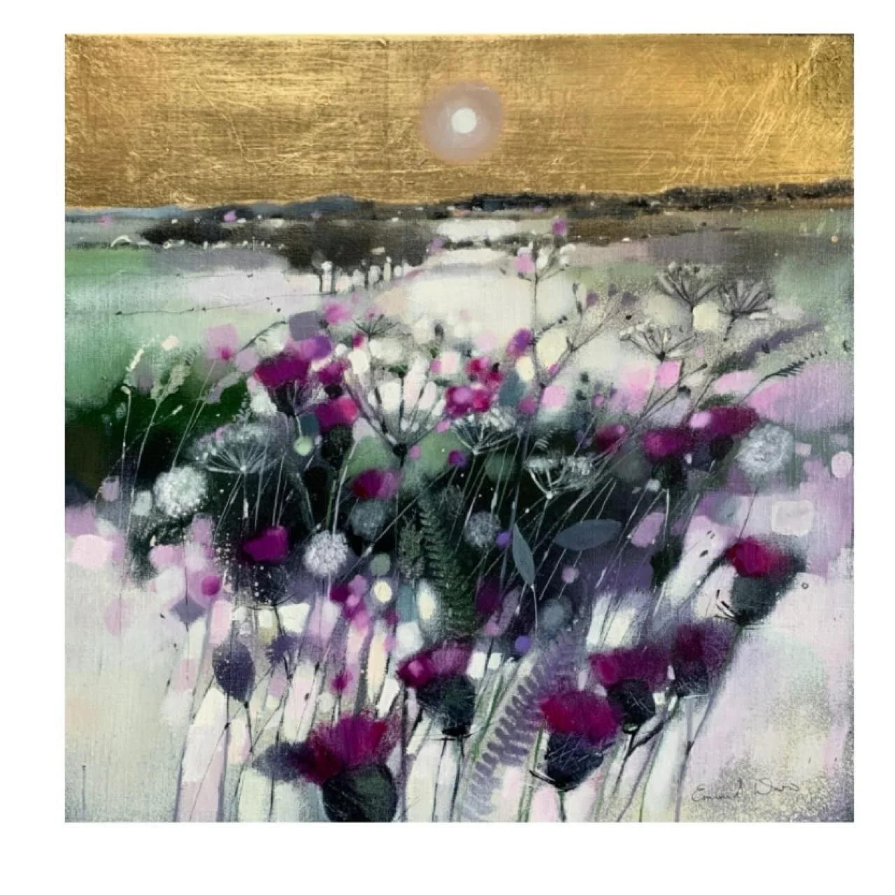 &lsquo;O&rsquo; Flower of Scotland&rsquo; 
16&rdquo; x 16&rdquo; oil with gold leaf on canvas. 
www.emmasdavisartist.co.uk
.
.
.
#emmasdavisartist #scottishart #contemporanyart #thistleart #artforinteriordesigners