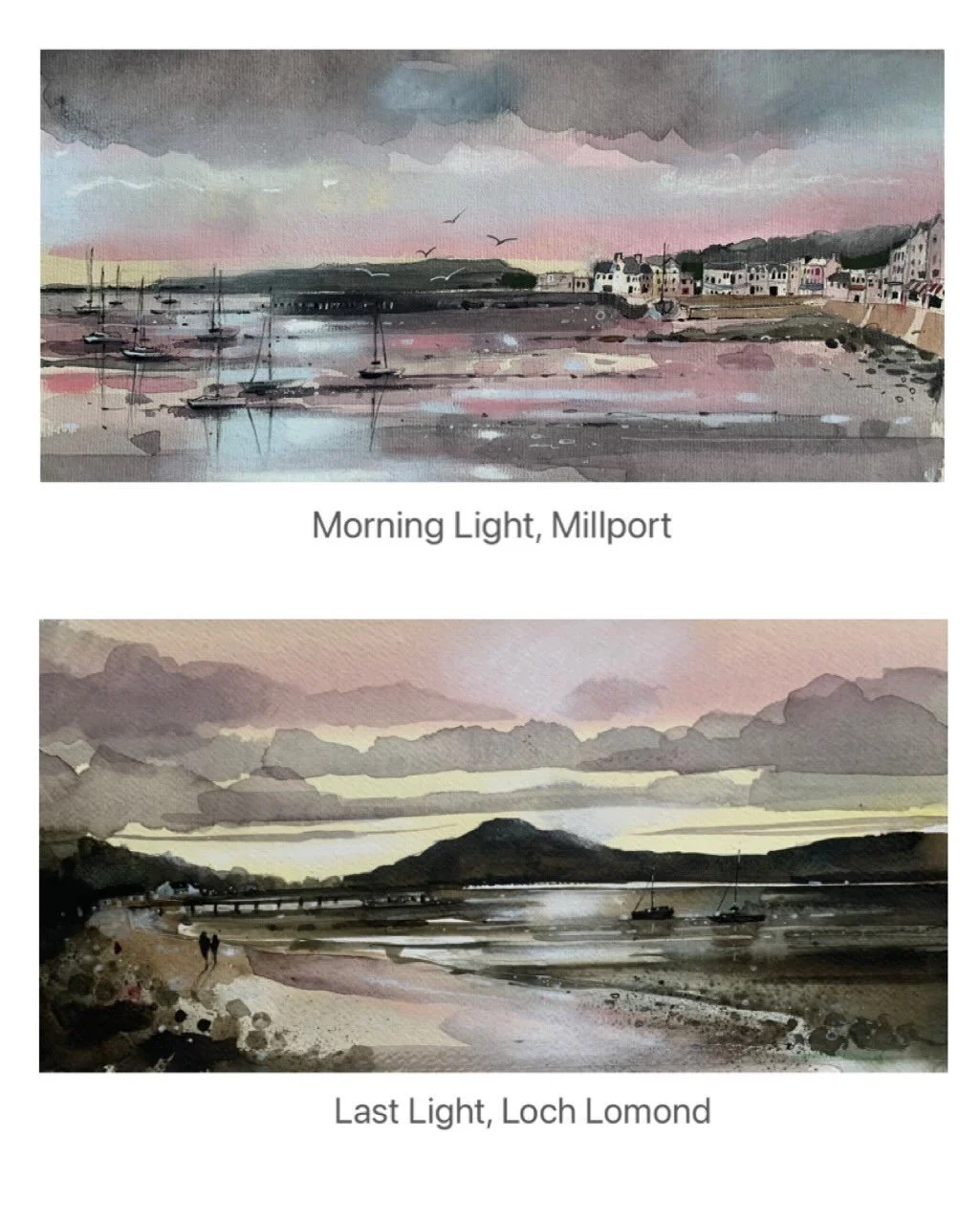 🌟 FOR SALE 🌟 
Popping these on  Instagram and Facebook before being added to the website. Collection of watercolours, they come with mount and frame 
DM if interested in any 
www.emmasdavisartist.co.uk
.
.
.
#watercolourpainting #plockton #lochlomo