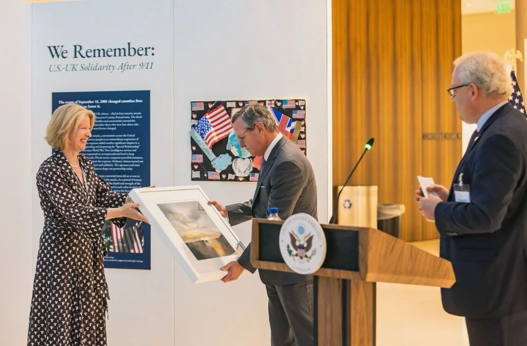 I was honoured that my artwork of Loch Lomond was chosen by American European Business Association (AEBA) to be gifted to the US Ambassador to the UK at a recent Early Autumn Drinks Reception at the US Embassy in London.

Nice to know that a piece in