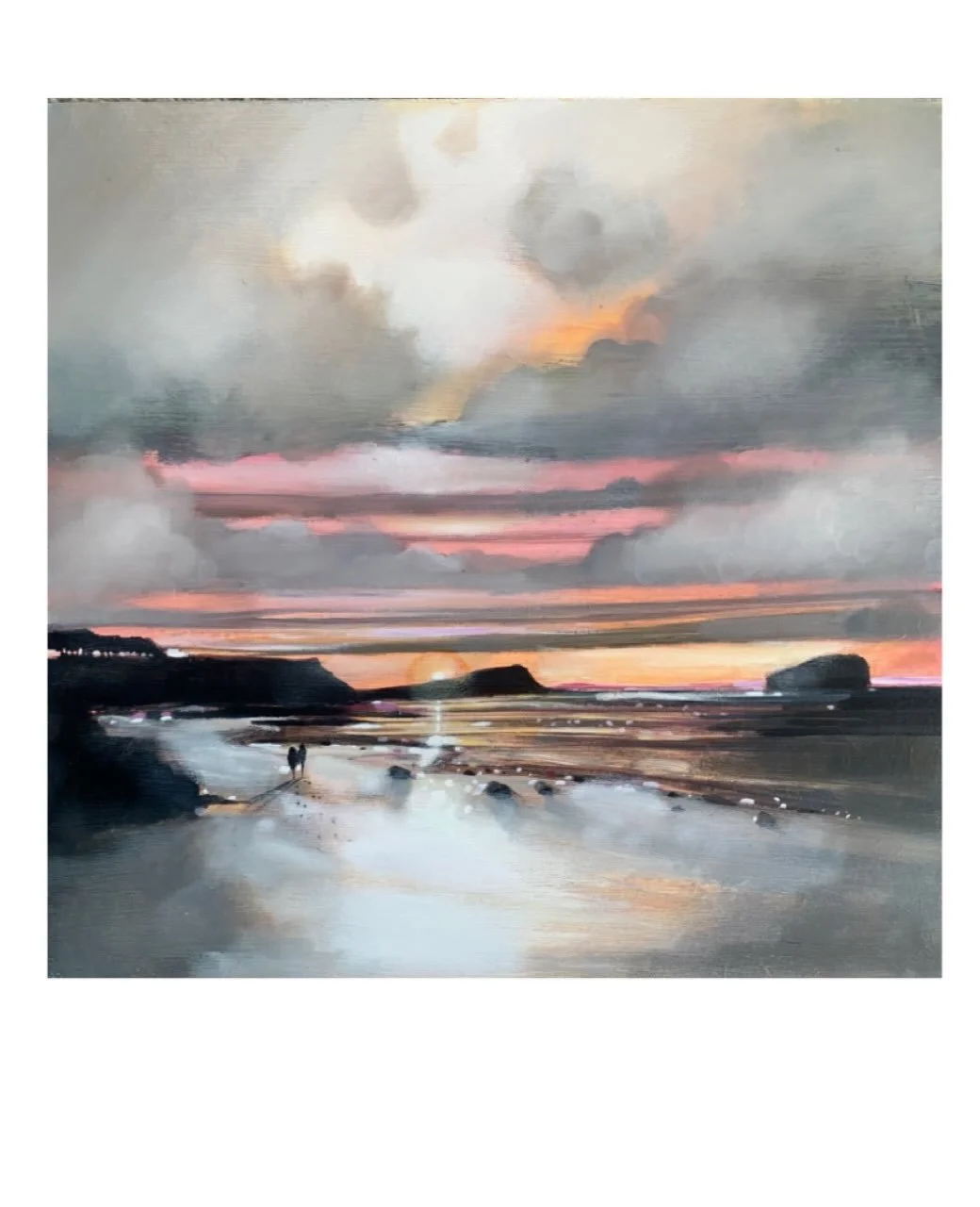 SUNSET, NORTH BERWICK 
14&rdquo; x 14&rdquo; oil 
Framed size approx 22&rdquo; x 22&rdquo; 
www.emmasdavisartist.co.uk
.
.
.
#emmasdavisartist #northberwick #originalart #artwork #artforinterior
