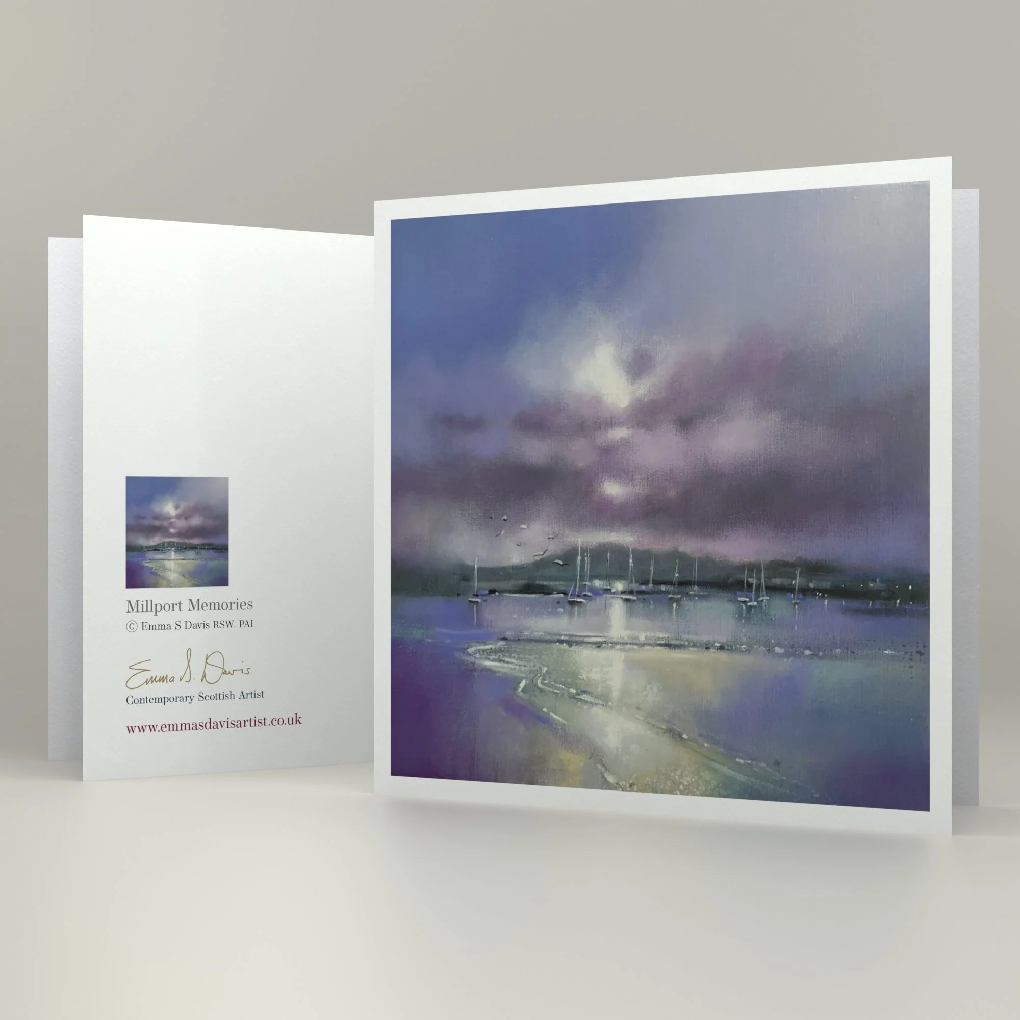Art greetings card 'Millport Memories' by Emma S Davis Artist