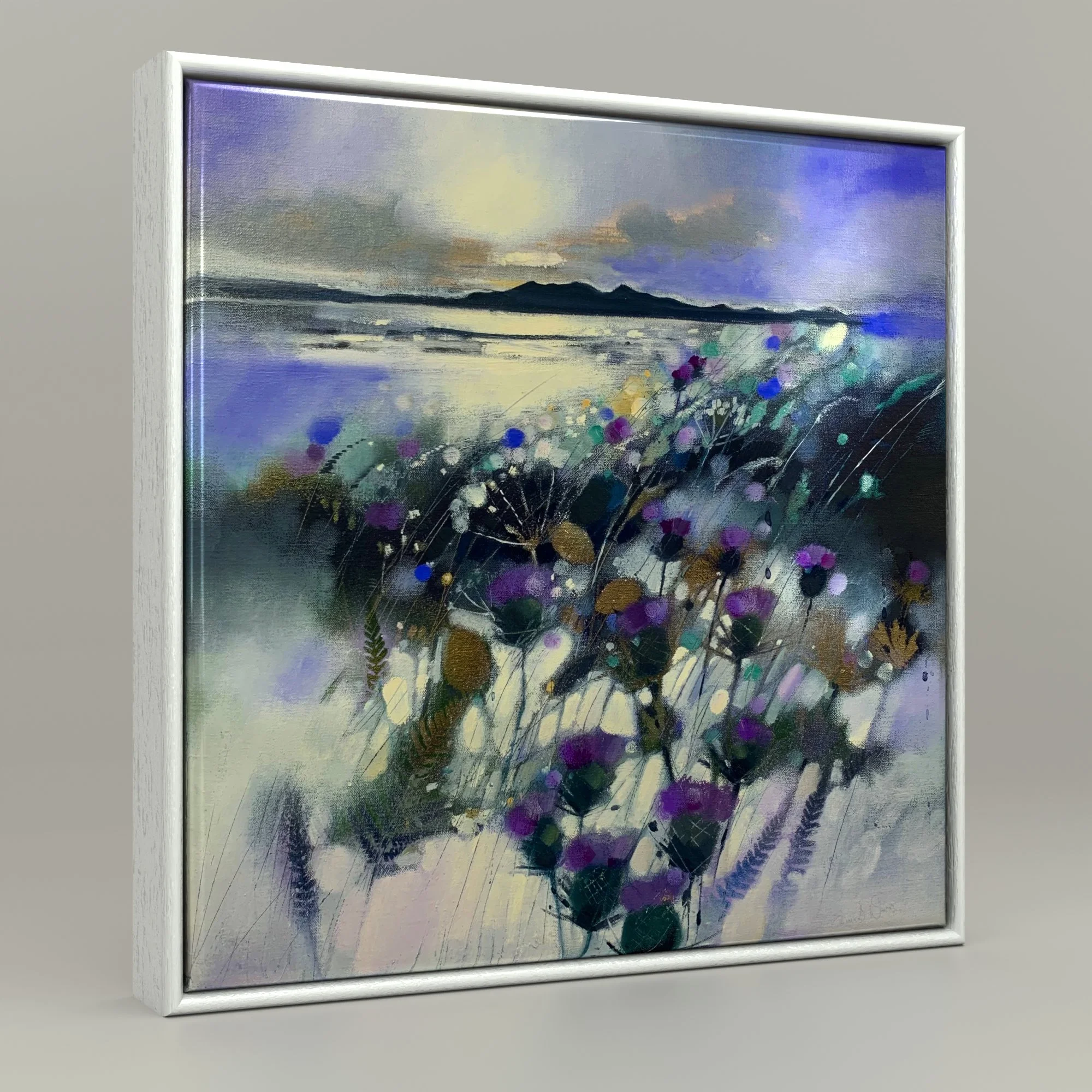 Framed Ceramic Tile Print by Emma S Davis Scottish Landscape Artist 'I'd Rather Be in Arran'