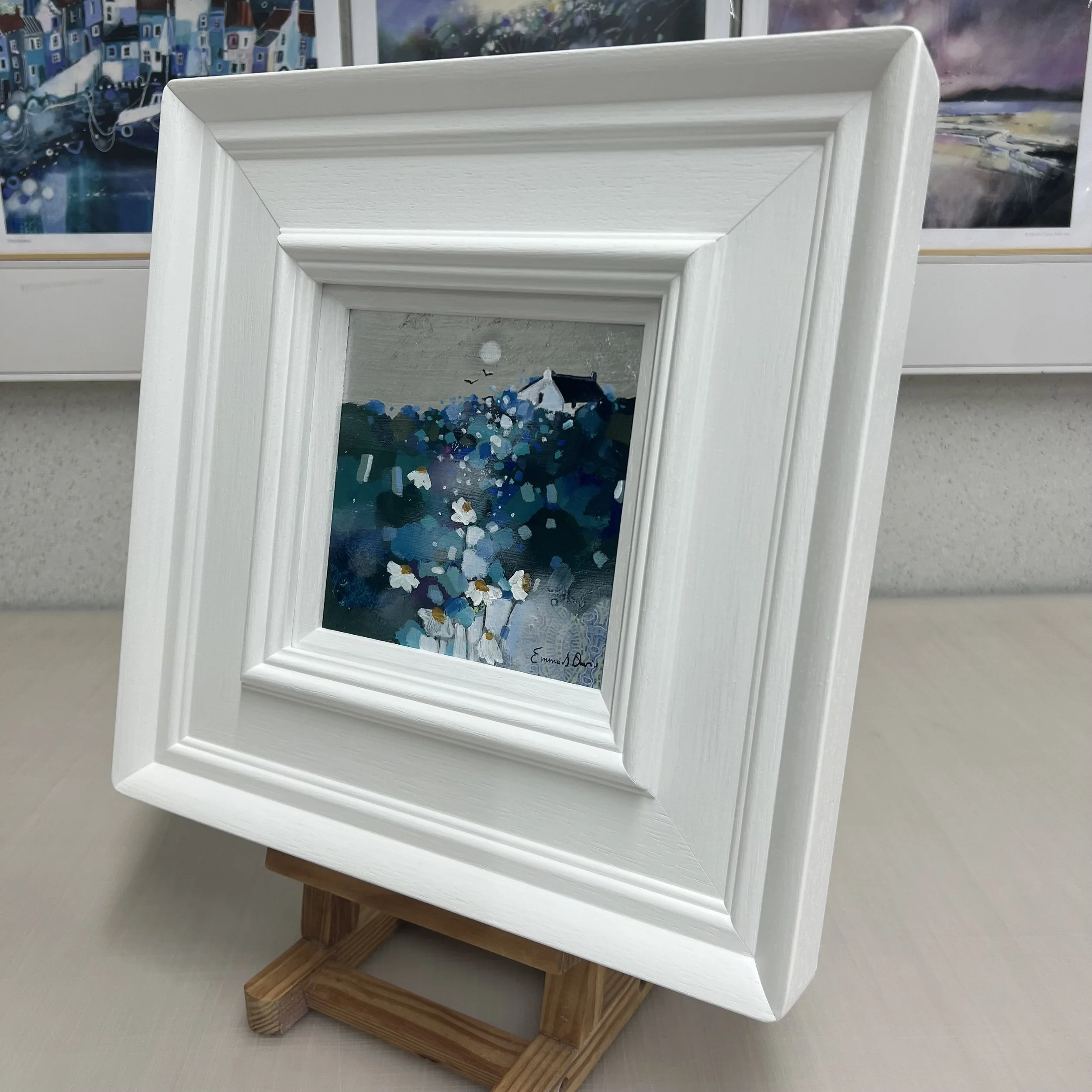 Original Landscape Painting 'Together in Moonlight' by Emma S Davis Scottish Landscape Artist Alternate View