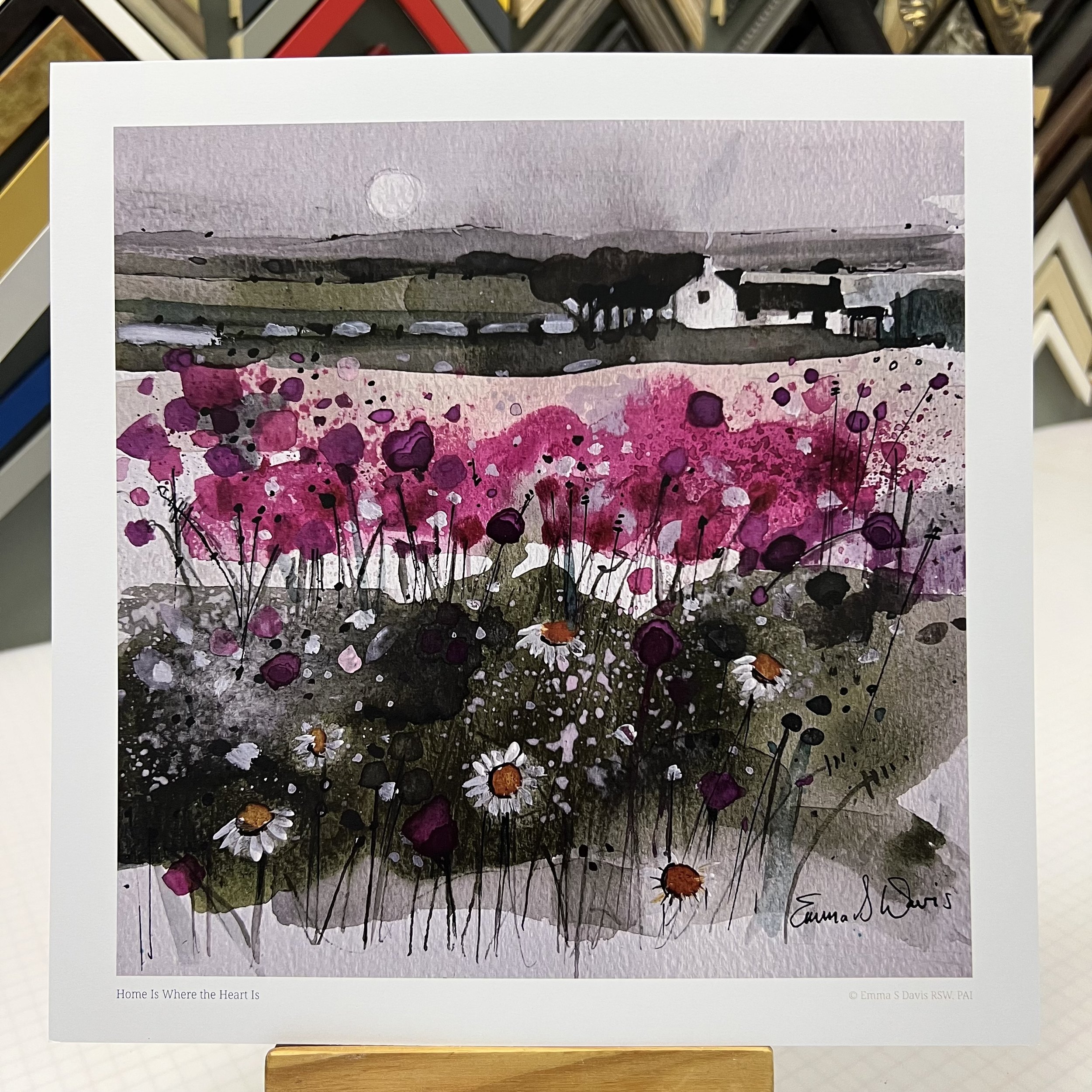 Print only option 'Home Is Where the Heart Is' open edition print by Emma S Davis Scottish Landscape Artist