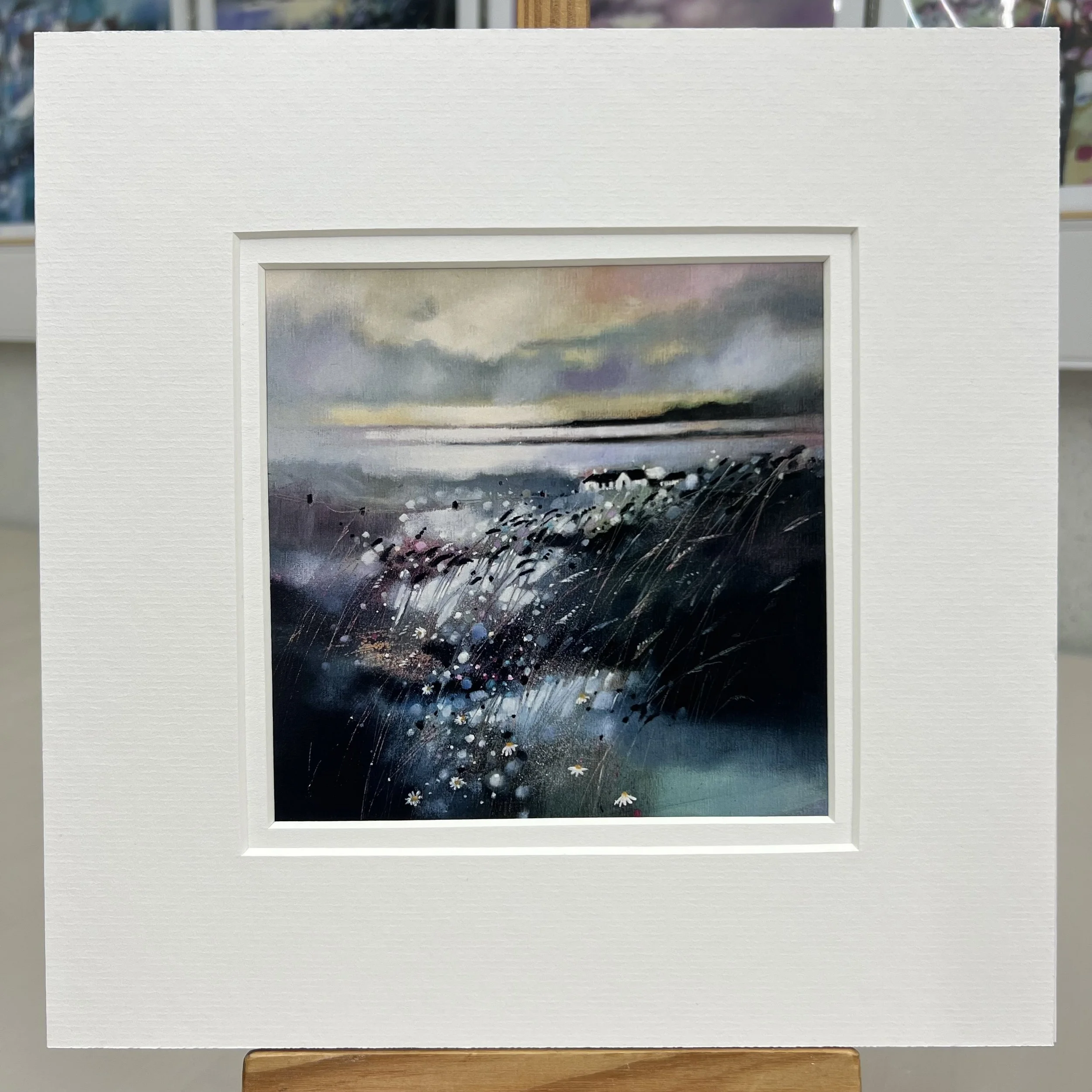 Greetings Card Isle of Skye View by Scottish Landscape Artist Emma S Davis. Mounted option.