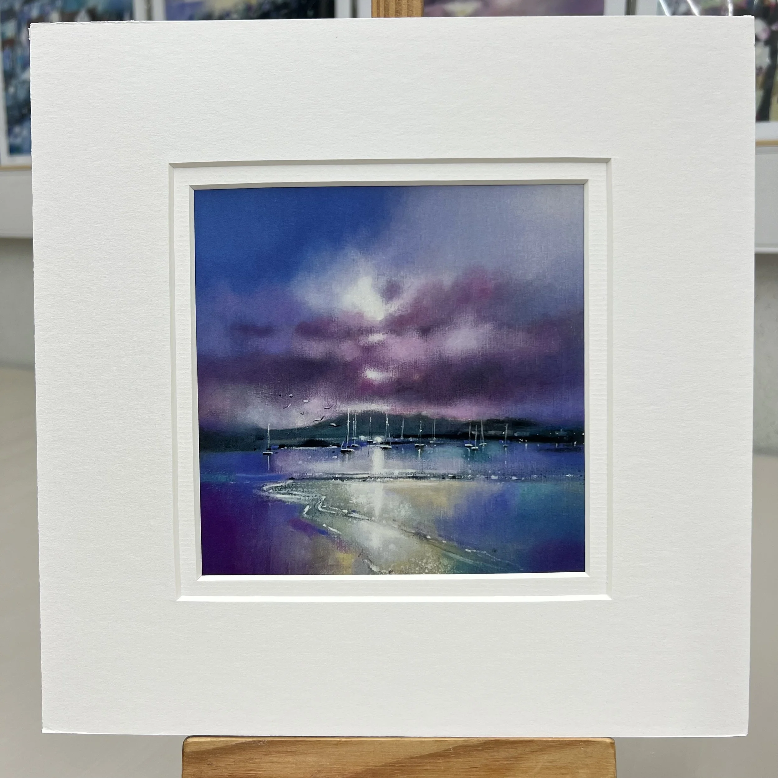 Greetings Card Millport, Isle of Cumbrae by Scottish Landscape Artist Emma S Davis. Mounted option.