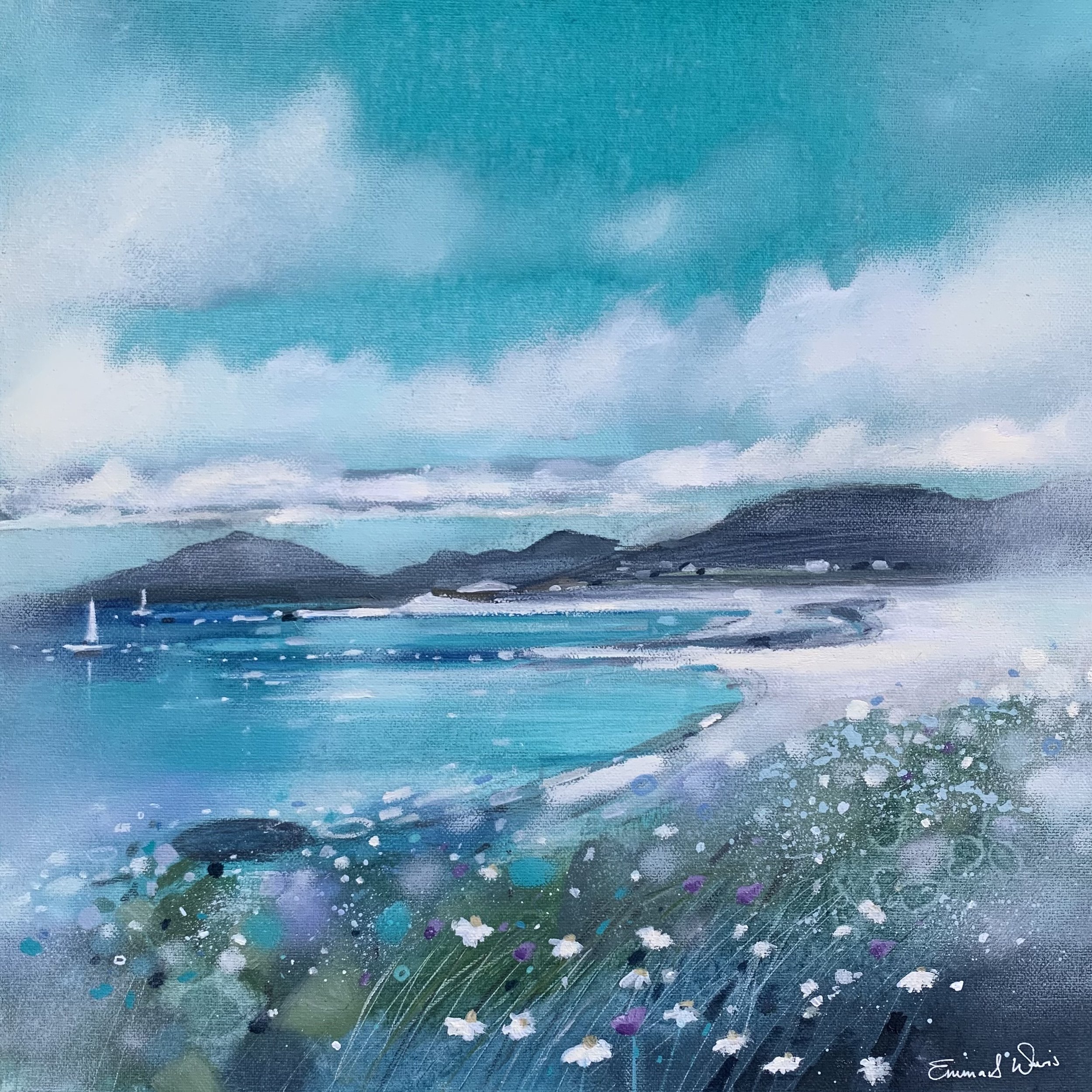 Art print of the Outer Hebrides by Scpttish artist Emma S Davis