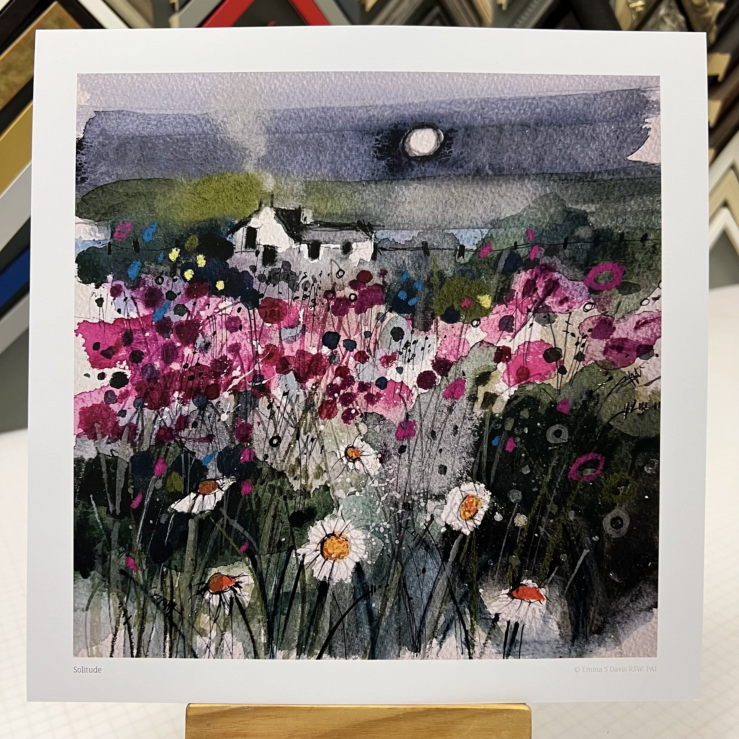 Print only option 'Solitude' open edition print by Emma S Davis Scottish Landscape Artist