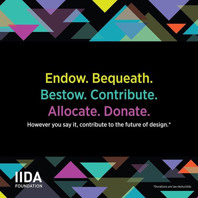 The future of design begins with you! Give back to your design community by supporting the next generation of designers through your donation. Your contribution will support NCIDQ Tuition Reimbursement, sponsor students to attend the 2020 IIDA Texas 