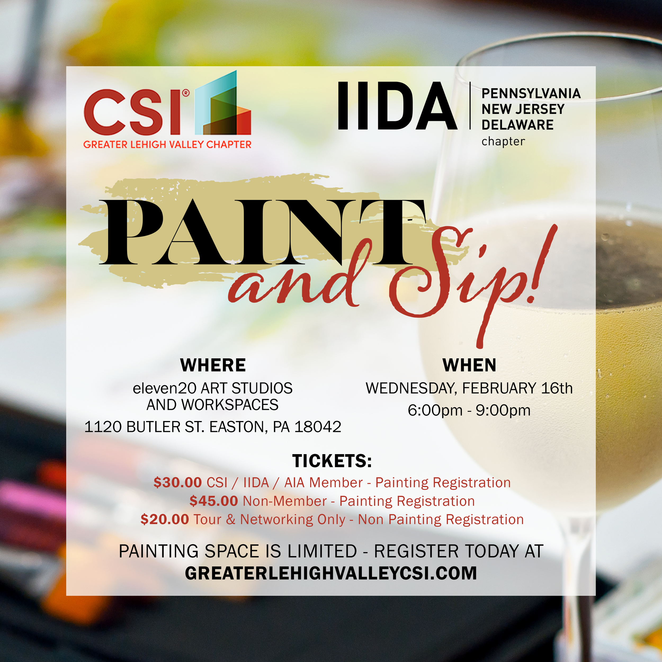 CSI PAINT & SIP — IIDA PA NJ DE