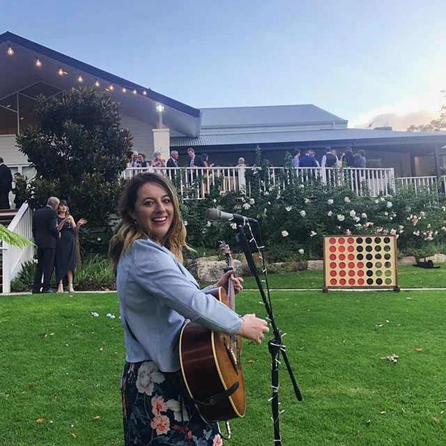 Such a wonderful afternoon playing at Soph and Rich&rsquo;s wedding at the gorgeous @aravinaestate  #southwestweddings #lainewolfe
