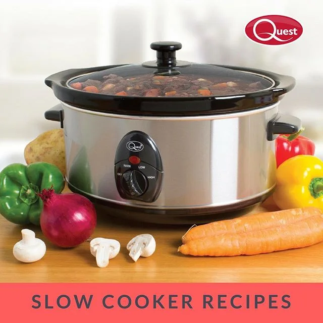 Perfect for stews, curries, casseroles and hot pots, a slow cooker can be left safely cooking while you go about your day! Follow the link in the bio to find some slow cooker recipes! Yummy! #questappliances #recipes #bbcfood #goodfood