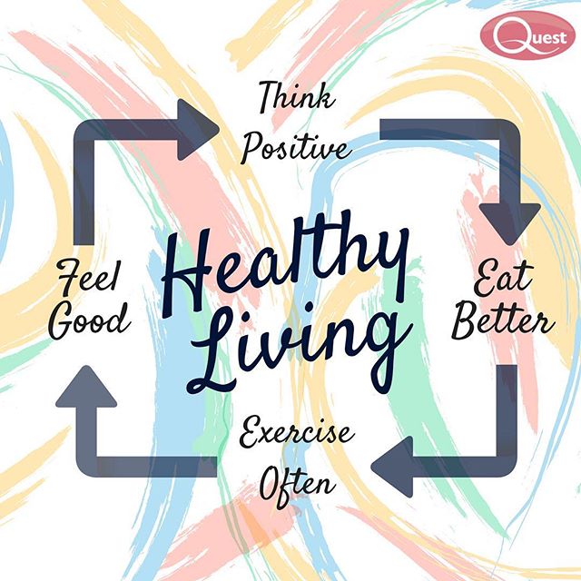 The steps for a healthy living are: Think positive, eat better, exercise often and feel good! #questappliances #fridayfunday #healthy #lifestyle #instagood #motivation #feelgood #positive