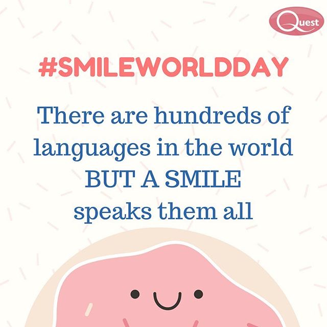 Did you know children smile an average of 400 times a day, and adults only 20 times a day? #Smile! 😁 #WorldSmileDay #FridayFeeling 😁 #questappliances