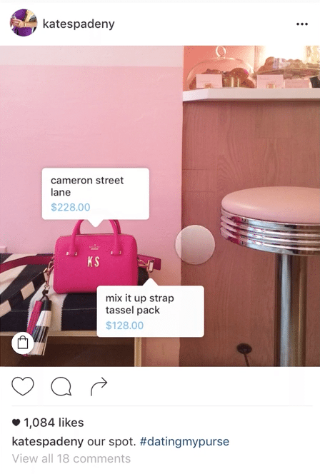 Shoppable tags on Instagram
