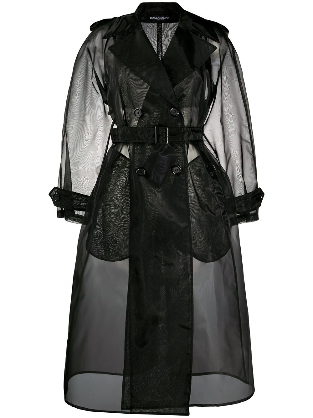 D and G black organza trench.jpg