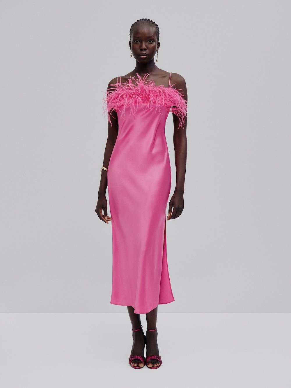 Massimo Dutti Pink Feather dress.jpg