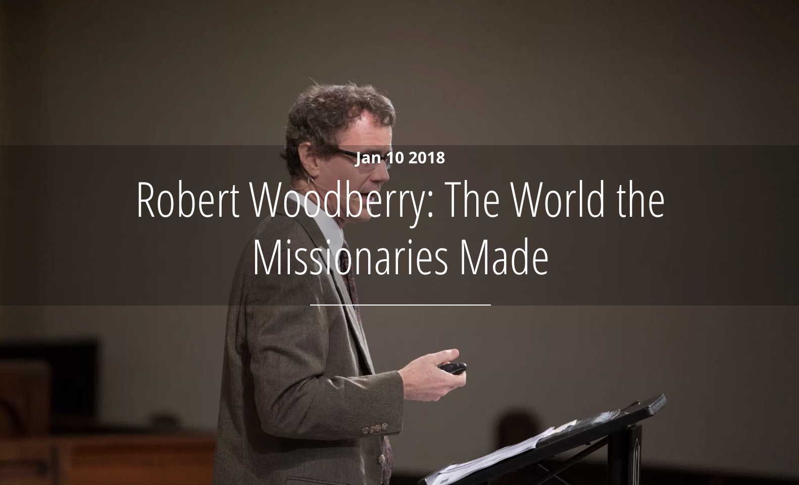 What kind of impact have missionaries made on the world? Have they harmed the world by merely exporting western values, or have they improved the world? Robert Woodberry addressed these questions and more in a lecture for the L. Russ Bush Center for Faith and Culture. …Read More.