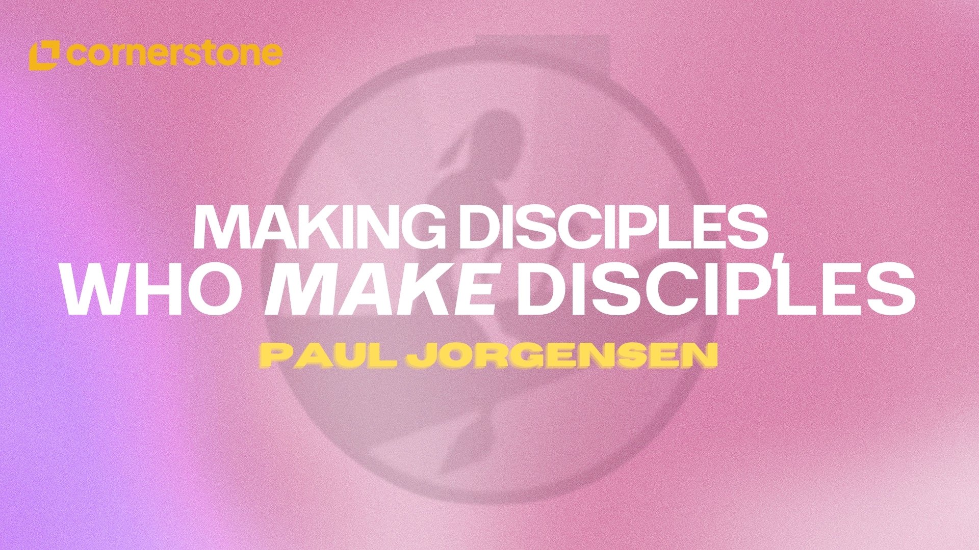 Series What Does God Say About — Cornerstone Church