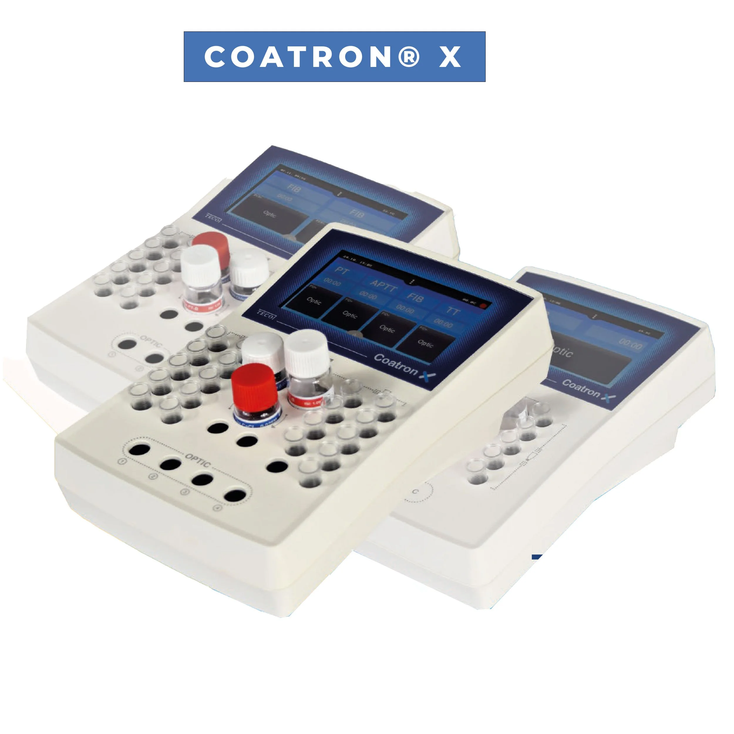 Coatron X -Serie de analizadores de coagulación semiautomatizados