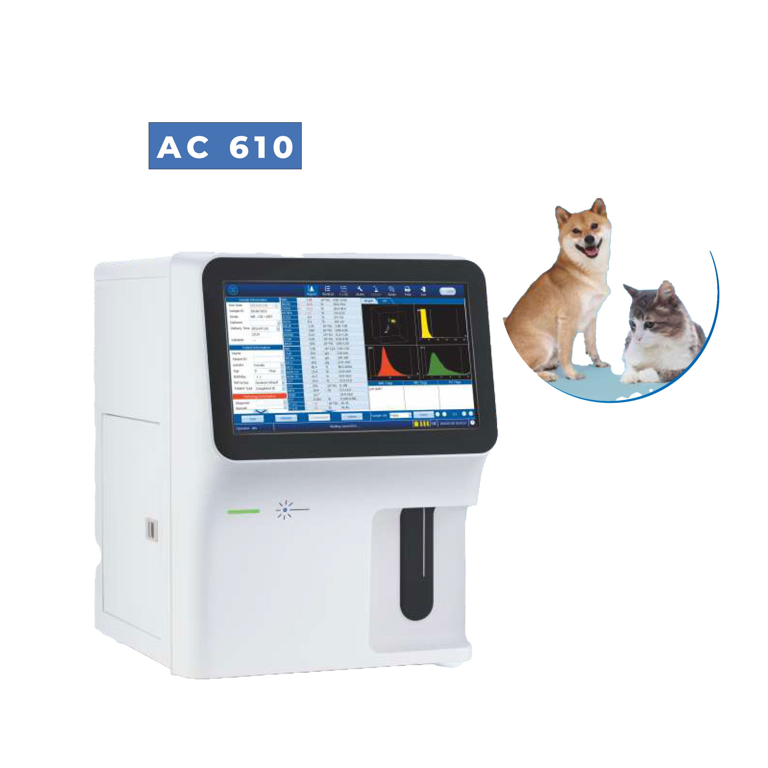 AC 610 Vet — Analizador Hematológico Automático de 5 Partes para Veterinaria - Uso de Reactivo Abierto