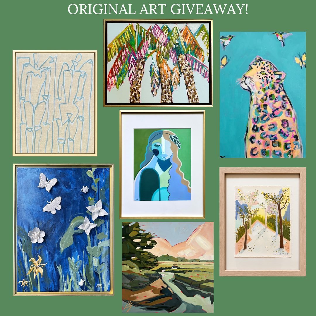 ⭐️⭐️G I V E A W A Y !⭐️⭐️

In celebration of Mother&rsquo;s Day I&rsquo;ve teamed up with SIX incredible artists to GIVEAWAY a curated gallery wall of ready-to-hang, ORIGINAL art! To enter:

1. FOLLOW
@amandaryantucker
@audreyannagore
@clrennieart
@e