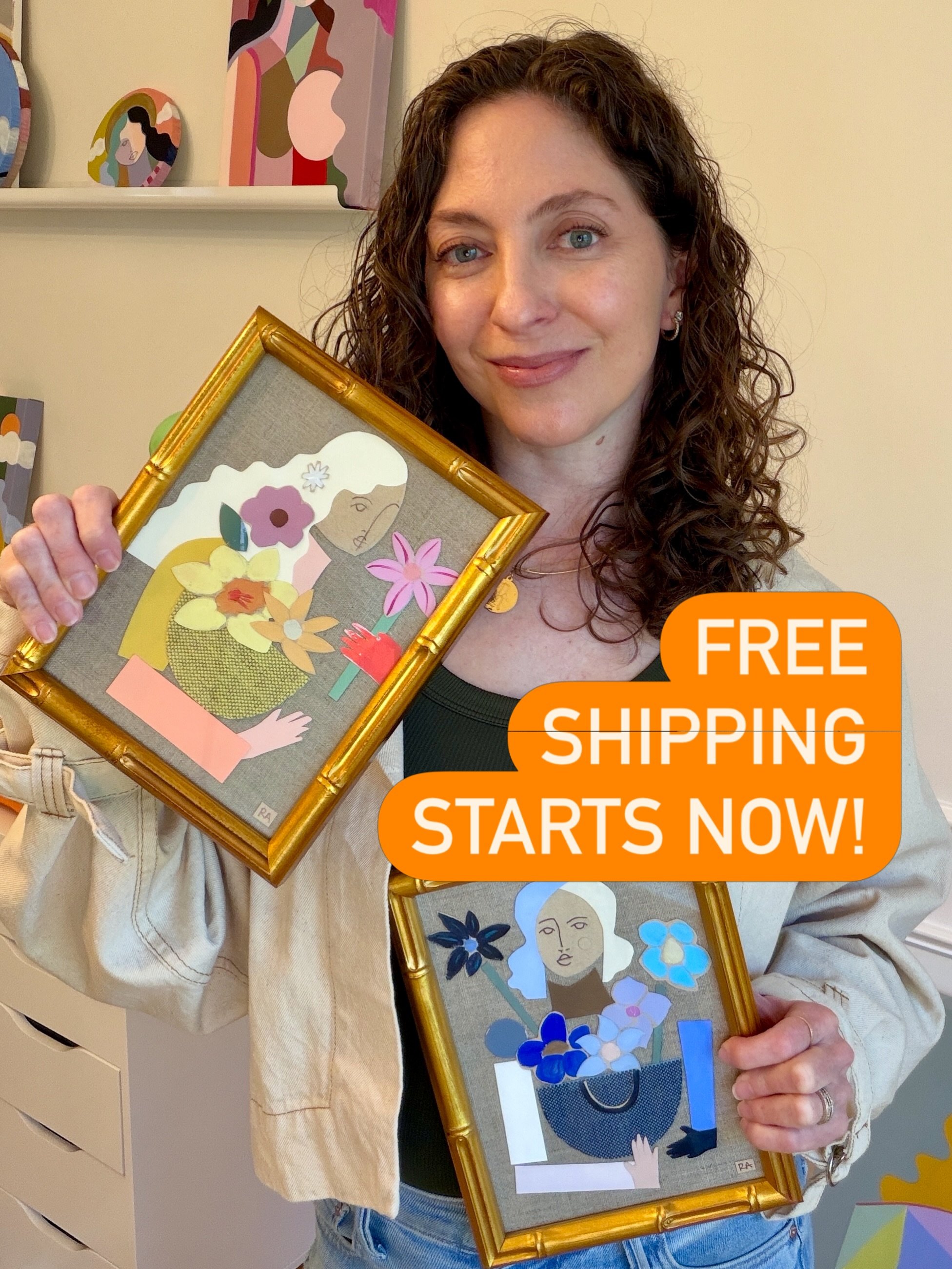 A very good, very rare free shipping on everything Labor Day event! I&rsquo;m including large works, canvas and framed pieces in case you need a reason to buy the art you love. Use code FREESHIP. 💌📦📫✉️

Ends Monday at midnight 💫