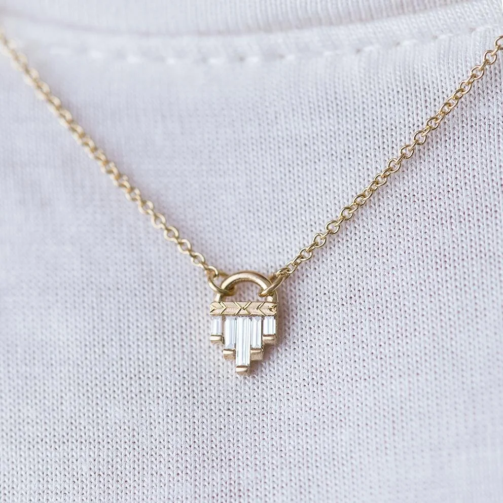 Artemer Art Deco Diamond Necklace with 