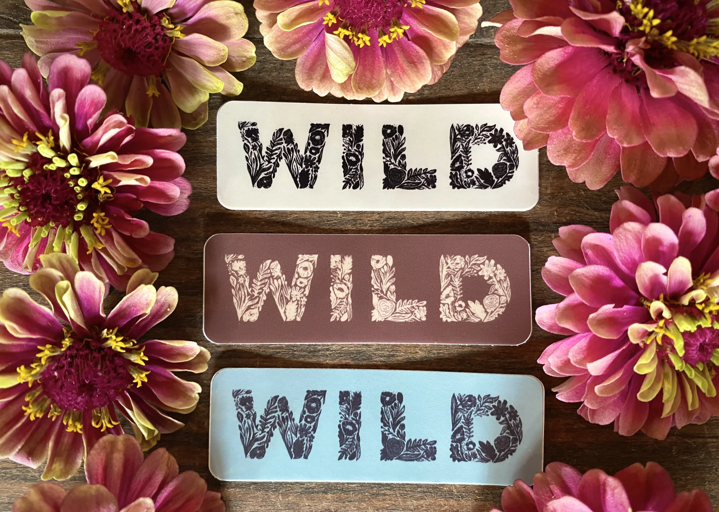 WILD Floral Sticker