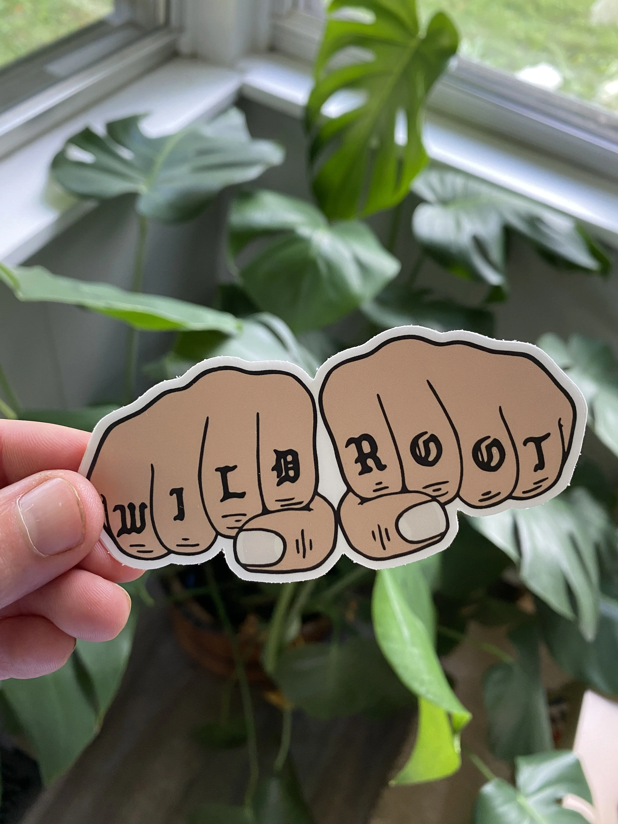WILDROOT Knuckles Sticker