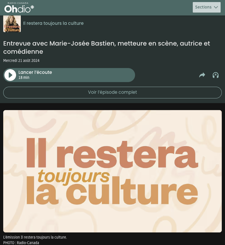 Entrevue de Marie-Josée Bastien avec Rebecca Makonnen [ICI Radio-Canada]