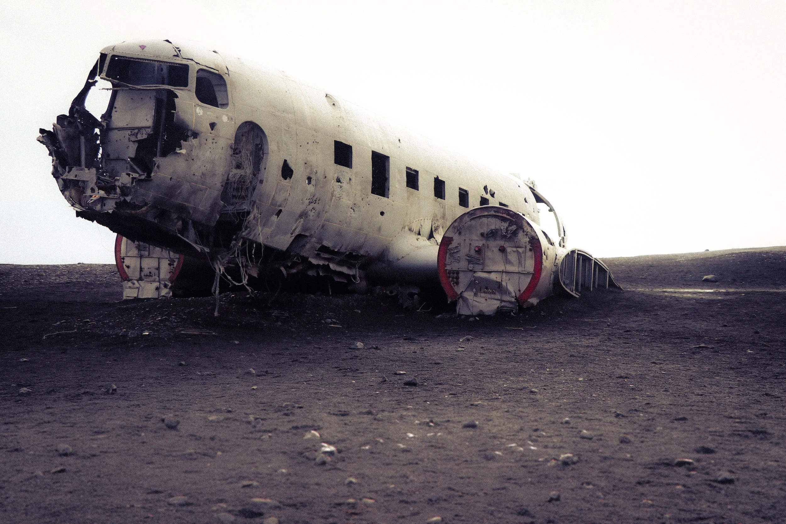 You may have to be very patient to get a shot like this. In fact, I believe I had to remove 2-3 people in photoshop even after taking this shot, but it's worth the effort right? I mean, come on, talk about a cool Instagram pic. The DC-3 plane wreck is a must visit location when you are traveling to Iceland.