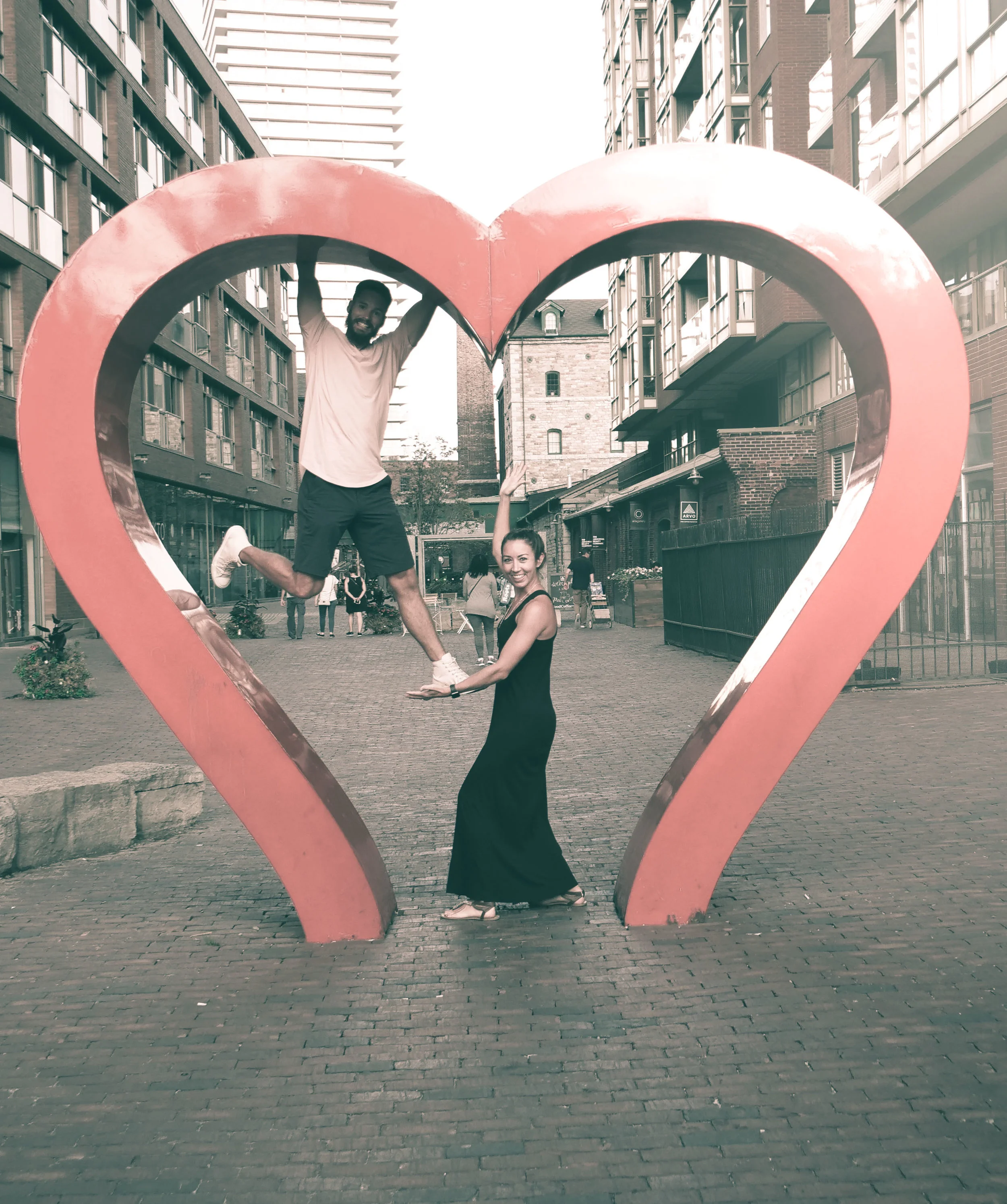 This is one of the many pieces of art found in the distillery district: it's a very scenic area, so take your nice camera with you on this part of your trip!