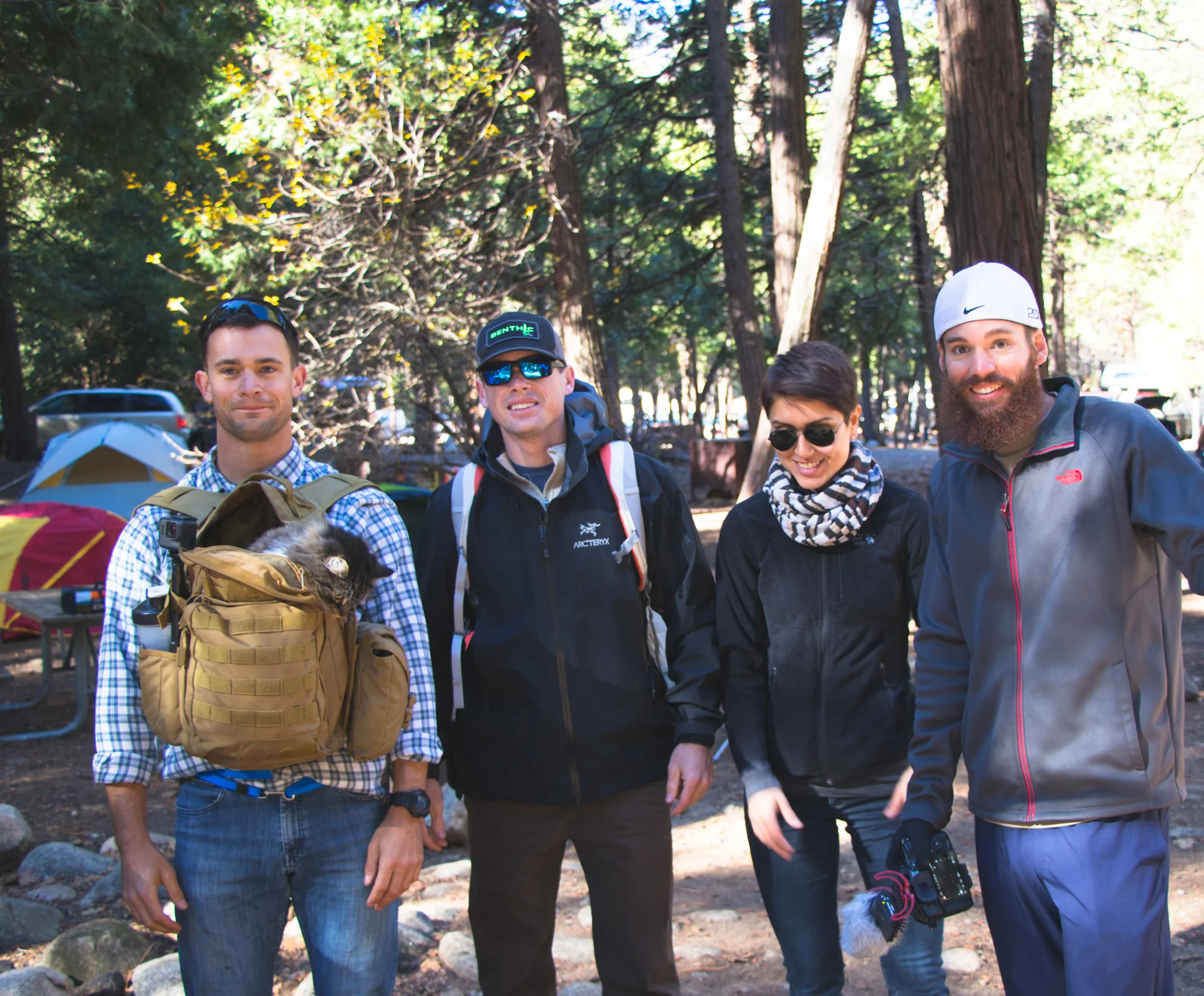 Camping in Yosemite enables awesome amounts of convenience. Here we are, shortly after waking up, ready to hit the trails with very little preparation or wasted time!