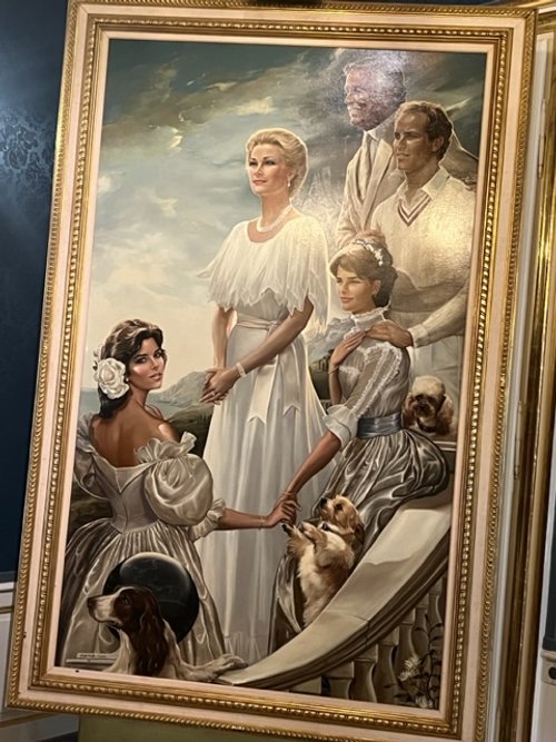 portrait of Princess Grace and her family