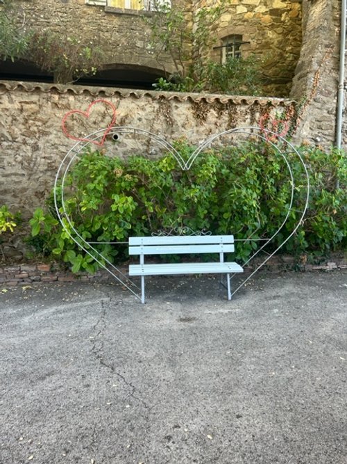 sweet little bench in Gassin, France