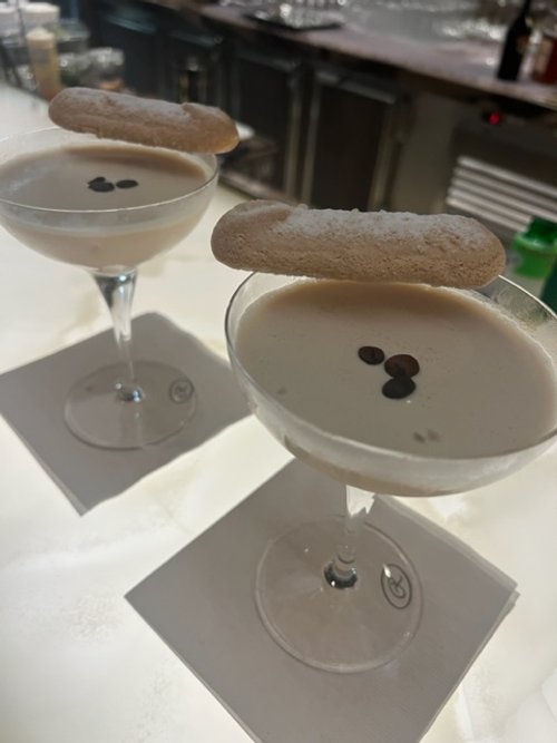 dangerous dessert cocktails in the Meridian Lounge