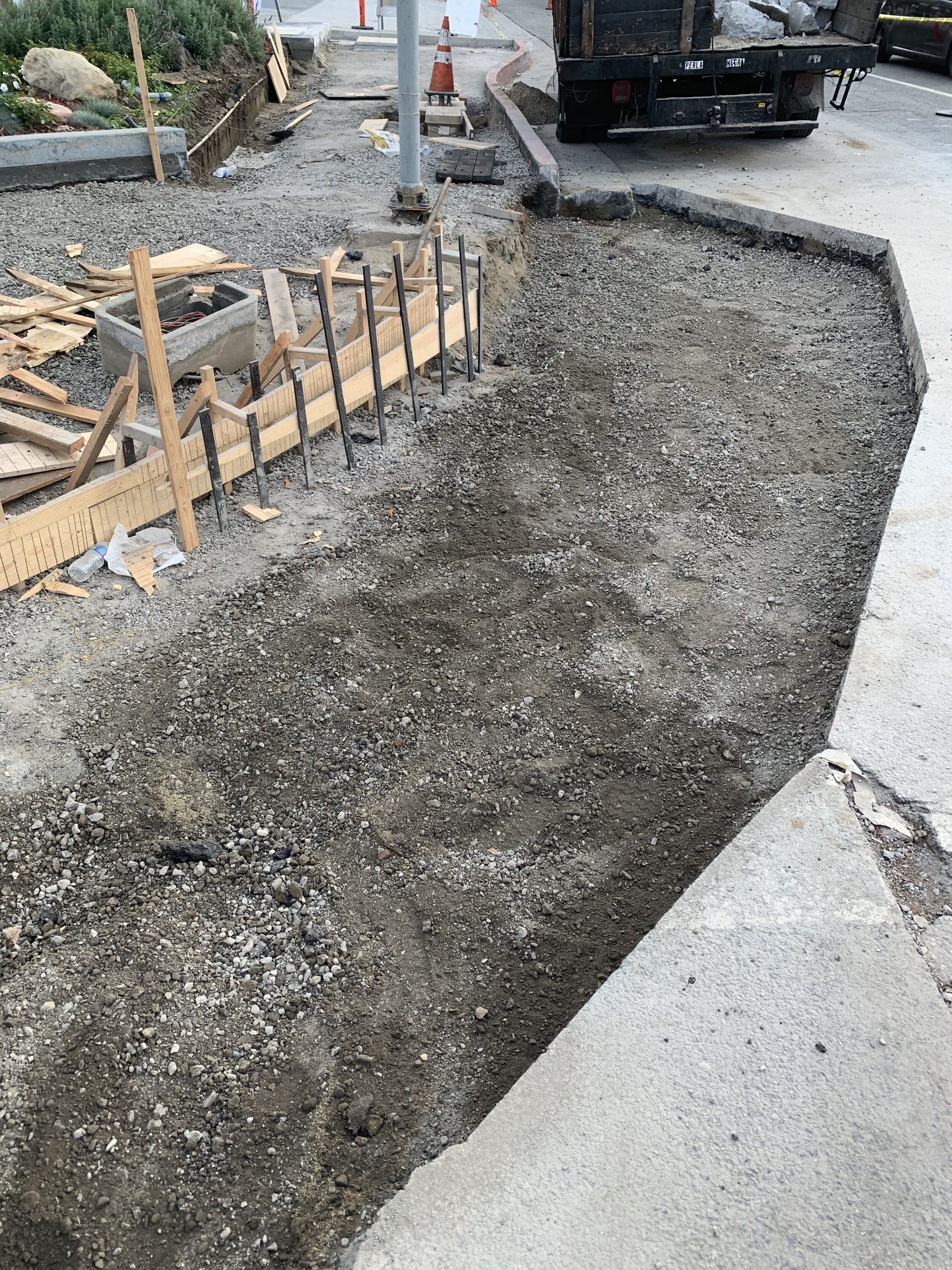 Demo for <2% at gutter and <5% at street asphalt
