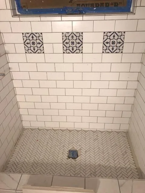 Fine detail tile work