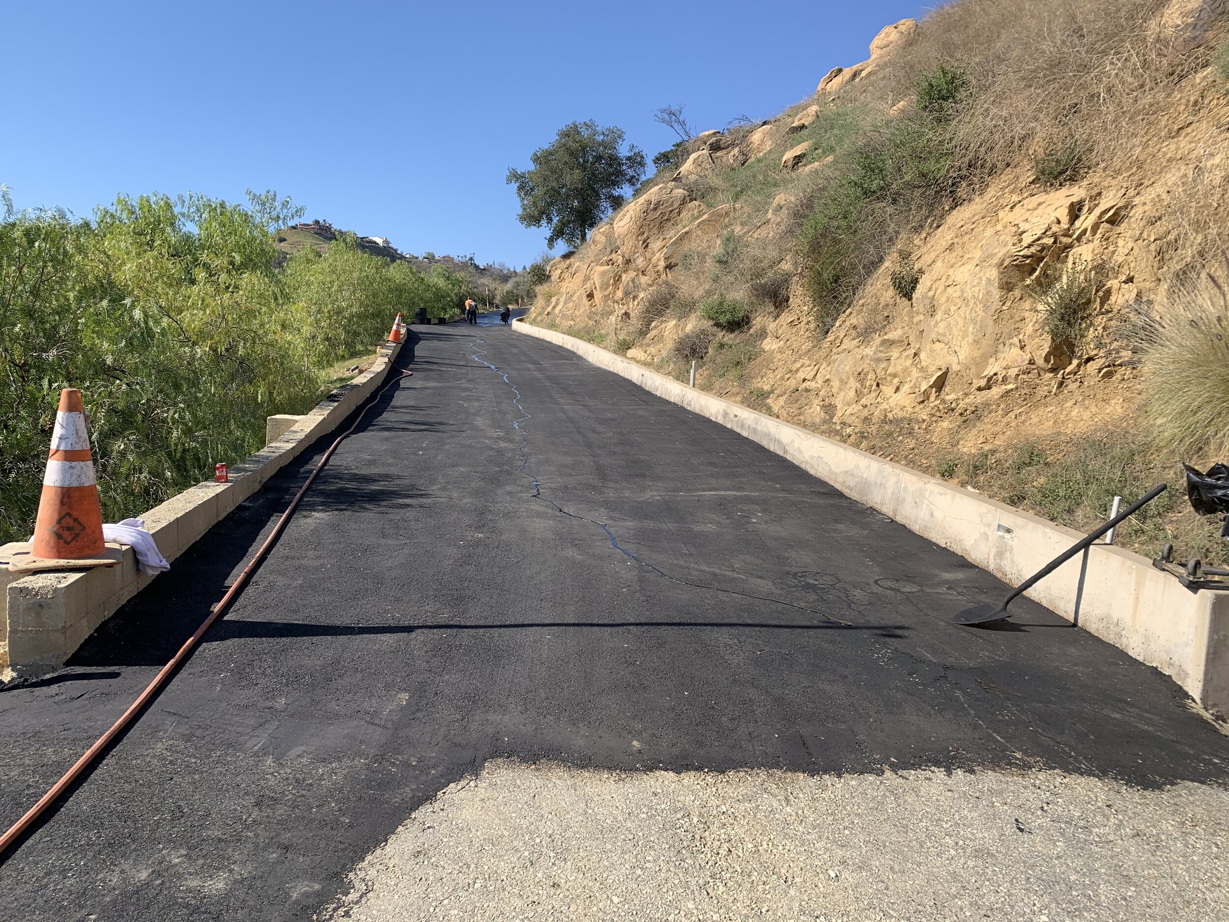 Base, compaction, asphalt, ready for seal coat