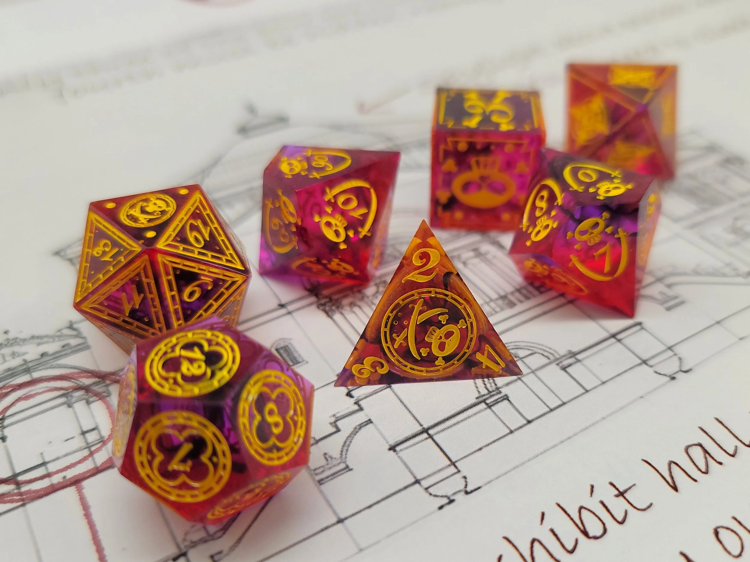 Red and Purple Pirate Sharp Edge