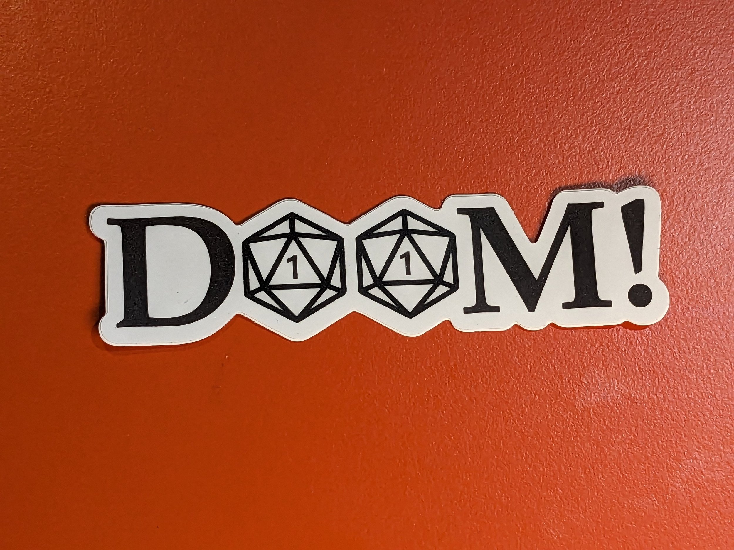 DOOM - D20 Critical Failure Sticker