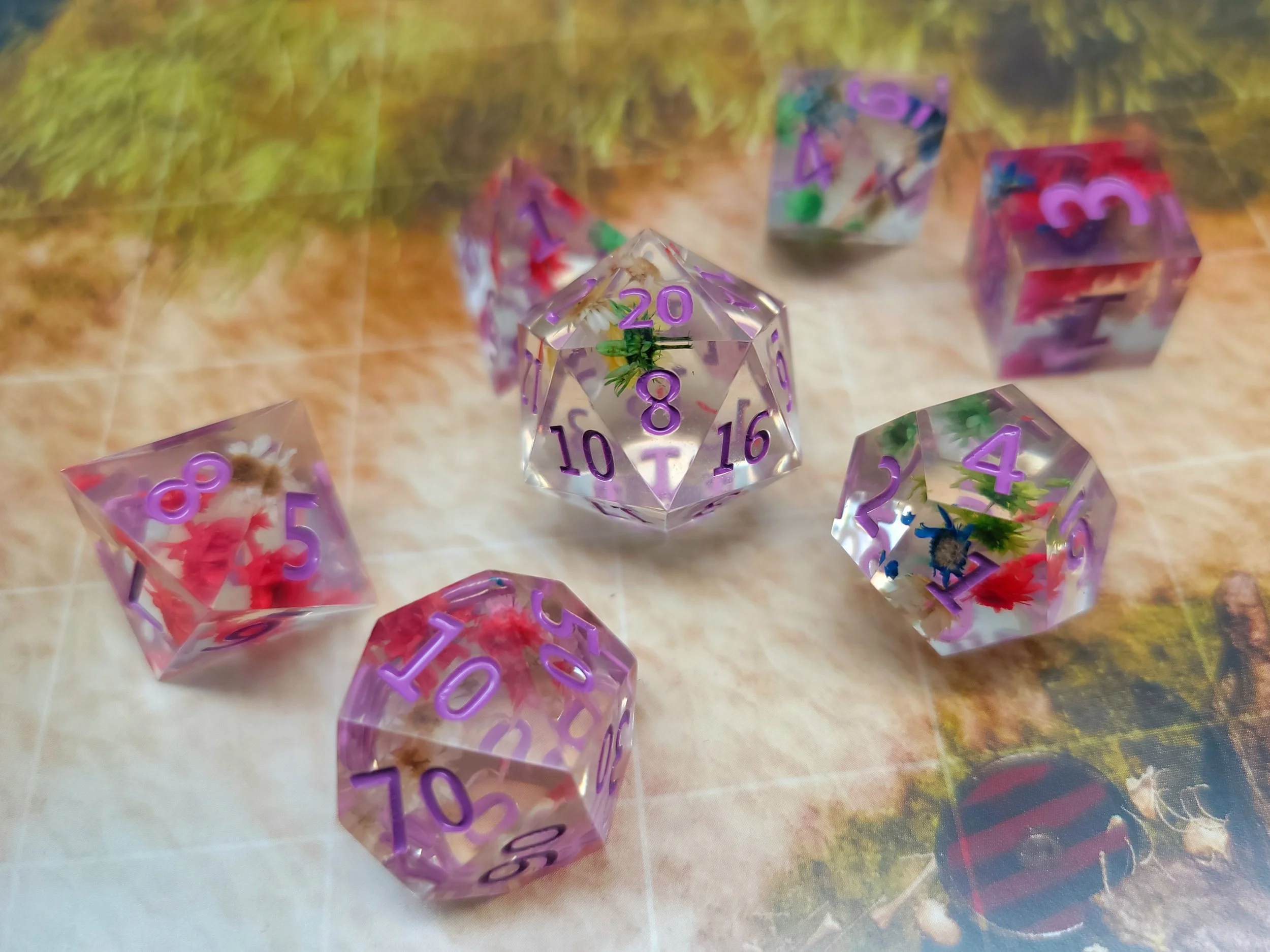 Rainbow Flowers Sharp Edge